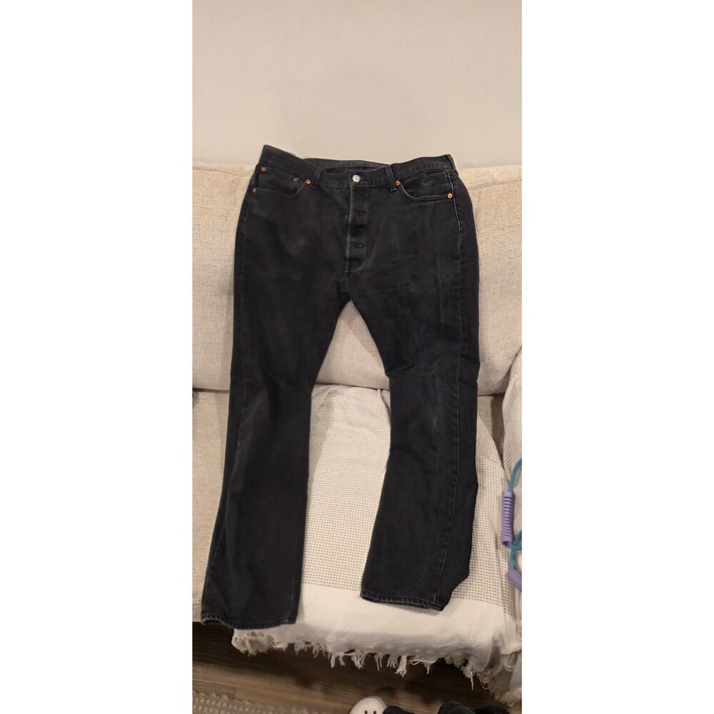 Levi's Black Classic Straight Leg Jeans 36w 34l